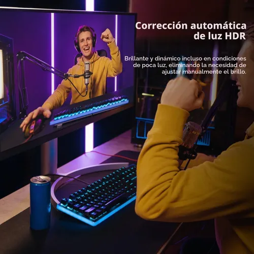 Vista 5 de OBSBOT Tiny PTZ 4K Webcam, seguimiento de IA y enfoque automático, cámara