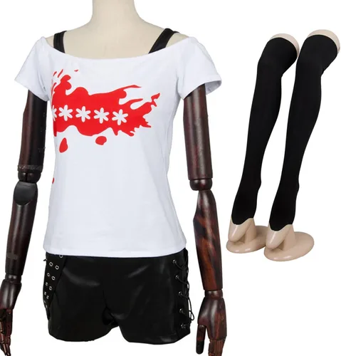 Vista 5 de Ya-cos Futaba Sakura - Disfraz de cosplay casual, abrigo, chaqueta, camisa, camiseta
