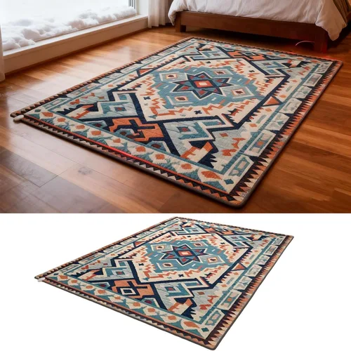 Vista 3 de Graphene Electric Heated Floor Mat, Large Indoor Floor Heating Mat with Adjustable Temperatur/12 Hour Timer, Electric Heated Area Rug, Waterproof