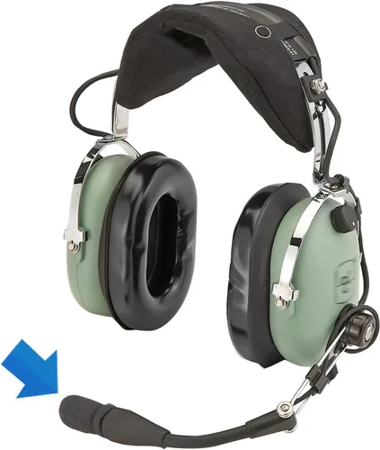 Vista 2 de LEFXMOPHY Funda para micrófono David Clark M7A, M-4 / M-7 / H10 / H20 /DC PRO-X2 / PRO-2 / DC ONE-X ENC Auriculares de aviación de repuesto