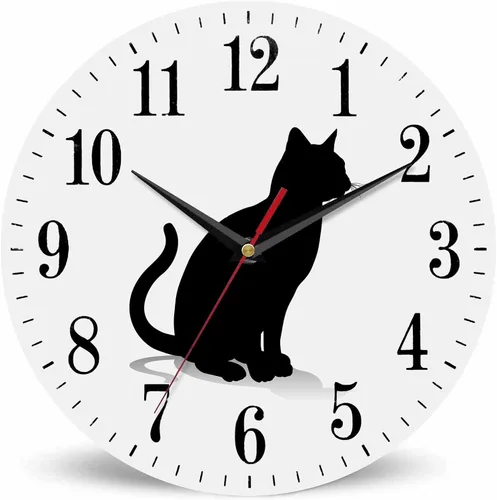 Vista 24 de Mxocom Reloj de pared de mariposa azul con grandes alas, mariposa volando a través del cielo estrellado, reloj silencioso sin tictac de 10 pulgadas