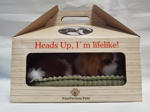 Vista 6 de Cavalier King Charles Dog, realista y realista juguete interactivo para mascotas, cachorro compañero con piel sintética 100% hecha a mano