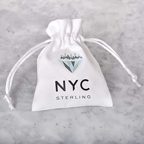 Vista 6 de NYC Sterling Nuevo collar de tenis de circonita cúbica redonda de 0.157 in para mujer