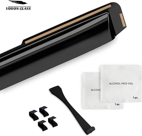 Vista 7 de Voron Glass - Protectores de lluvia extra duraderos en canal para Ram 2500/3500 2011-2026 Mega Cab, deflectores de ventana, viseras de ventilación