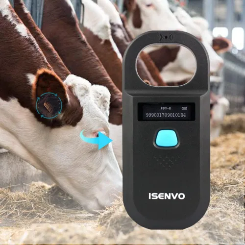 Vista 7 de Escáner de microchip para mascotas, recargable, RFID, EMID, lector de microchips, 134.2 kHz, 125 kHz, 15 dígitos, escáner de identificación de chip