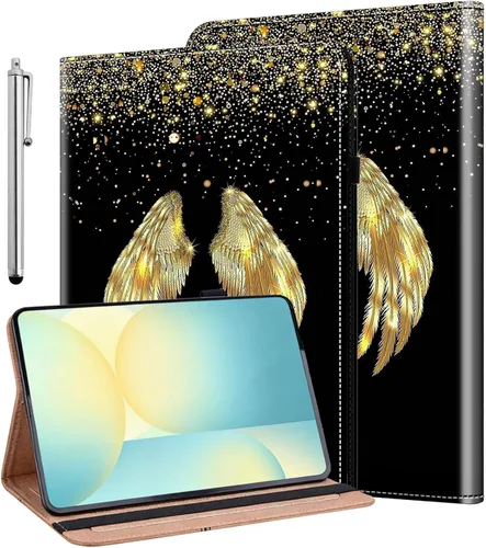 Vista 26 de ALILANG Funda para Samsung Galaxy Tab S5e de 10,5 pulgadas con lápiz capacitivo, a prueba de golpes plegable, negro (black horse)