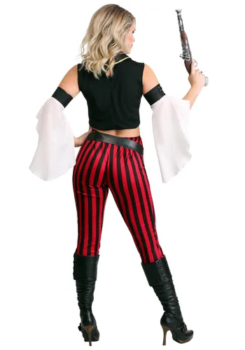Vista 2 de Disfraz de Pirata Marinera Salada para Mujer Multicolor