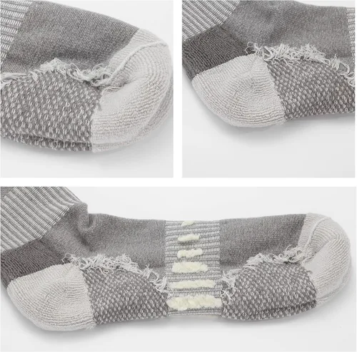 Vista 4 de BUDERMMY Calcetines de trabajo de algodón que absorben la humedad para hombre, 6-12, 6 pares