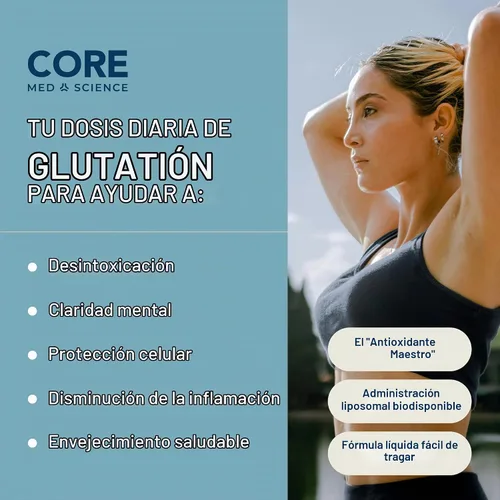 Vista 2 de Glutatión liposomal optimizado, 0.018 oz. L glutatión reducido bajo la marca "Setria más 0.018 oz de fosfatidilcolina. Ayuda a mantener la salud