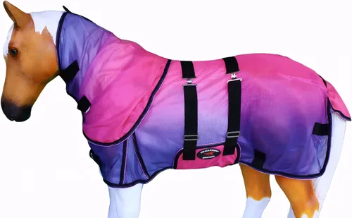 Vista 23 de CHALLENGER 36" Miniatura Destete Burro Pony Caballo Potro Verano Flysheet Marrón Floral 51831