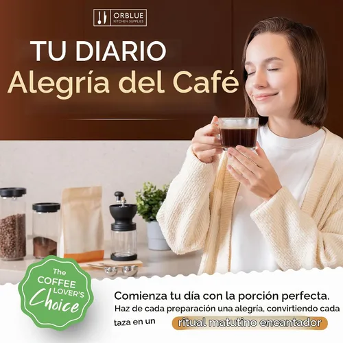 Vista 8 de Orblue Juego Premium de Cucharas para Café - 1 Cucharada (15ml) y 2 Cucharadas (30ml) Cuchara Medidora - Cuchara Medidora de Café de Acero Plata