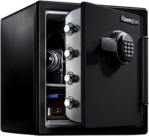Vista 12 de SentrySafe Caja de seguridad contra incendios, caja de seguridad extra grande con clave, 1,23 pies cúbicos, SFW123CU