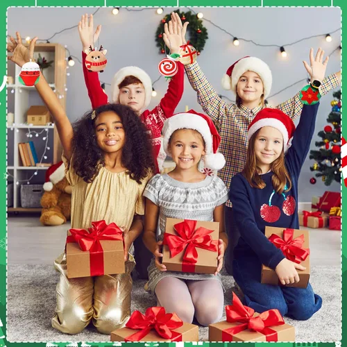 Vista 5 de Aoriher 12 piezas Adornos de Navidad de felpa 8 centímetros Muñeca de felpa Juguetes de Papá Noel, muñeco de nieve, pan de jengibre, árbol