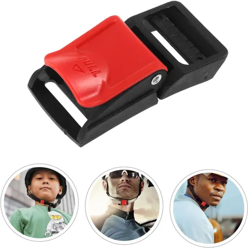 Vista 7 de Kit de hebilla de liberación rápida de 6 piezas, hebillas de clip duraderas para cascos, accesorios de repuesto estables para conducción segura
