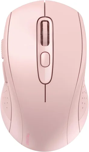 Vista 11 de TECKNET Ratón Bluetooth, 2-en-1 (BT 5.0/3.0+2.4Ghz) Ratones inalámbricos 4000DPI con conexión USB disponibles para ordenador portátil, ratón Negro