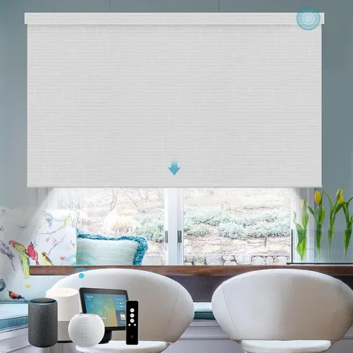 Vista 11 de SmartWings Persianas motorizadas con control remoto para ventanas, persianas enrollables Matter 100% opacas, automáticas, eléctricas inteligentes