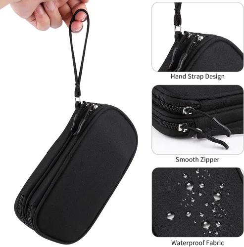 Vista 3 de JIAKAI Organizador de cables de viaje - Bolsa de accesorios electrónicos-Negro