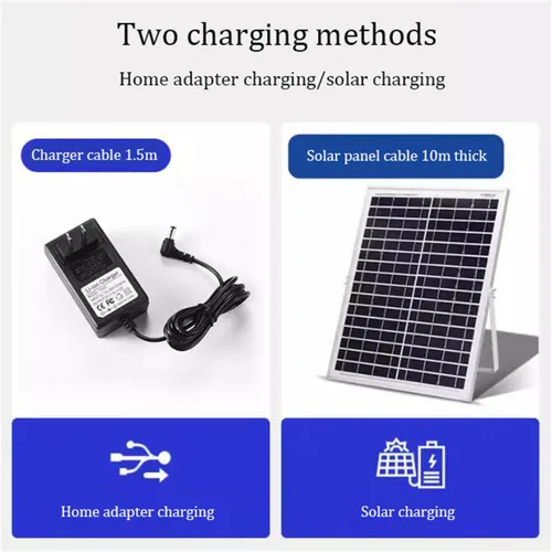 Vista 7 de Ventilador de pie oscilante solar, ventilador móvil recargable de 15600 mAh con panel solar, altura ajustable, ventiladores solares para el hogar