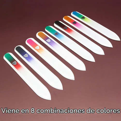 Vista 5 de Bona Fide Beauty Juego de limas de uñas de cristal checo de 8 piezas con fundas