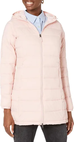 Vista 75 de Amazon Essentials - Abrigo acolchado, ligero y resistente al agua con capucha para mujer, disponible en talla extragrande