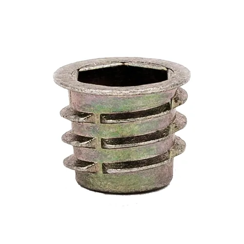 Vista 10 de E-Z LOK Inserto roscado para madera blanda, insertos de rosca hexagonal de zinc 10-32 roscas internas, 0.394 pulgadas de longitud, paquete de 50