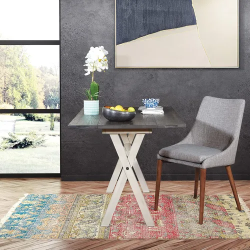 Vista 2 de OSP Home Furnishings Kristen - Escritorio extensible abatible para mesa de comedor, acabado carbón