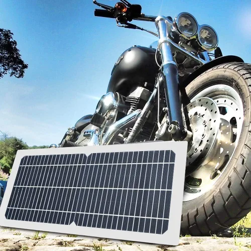 Vista 9 de XINPUGUNAG Kit de panel solar de 18 V 10 W, cargador de batería semi-flexible de célula monocristalina DIY módulo conector DC 12 V 5 V USB