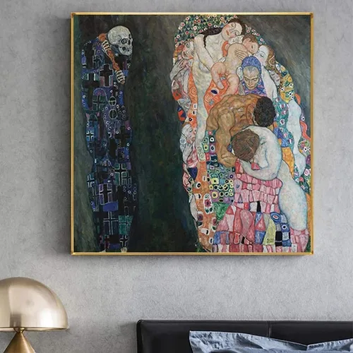 Vista 11 de Gustav Klimt - Pintura por números para adultos, pintura digital por números, kit de pintura digital por números en lienzo