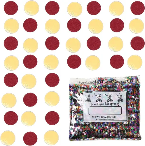Vista 233 de Confetti Circle 1/4" Negro, Azul Marino Combo - 2 bolsas de media onza (1 oz) (8550/9971)
