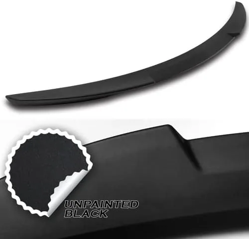 Vista 2 de W-Power - Tapa trasera de plástico ABS estilo V para maletero compatible con Mazda 3 Sedan 2014-2018, 2015, 2016, 2017 (negro mate)
