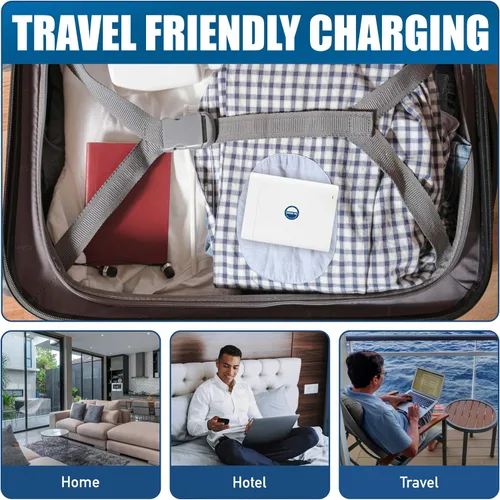 Vista 7 de Regleta de alimentación aprobada para cruceros (Royal Caribbean, Disney y más) – Cargador sin sobretensión [2 USB, 2 USB-C] Bloque de carga de 4