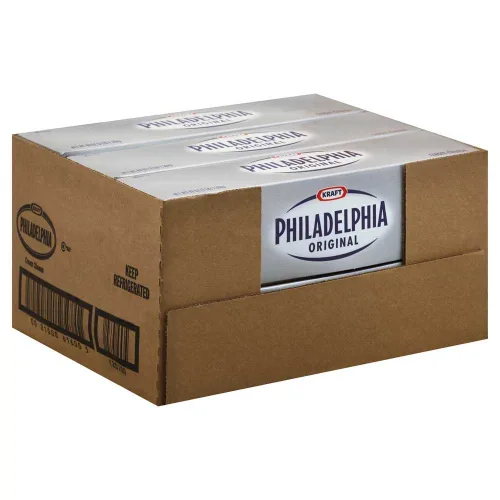 Vista 3 de Kraft Philadelphia Original - Mocasines de queso crema, 3 libras, 6 por caja.