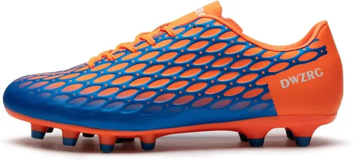 Vista 2 de DWZRG Tacos de fútbol para hombre, ligeros, para exteriores e interiores, para entrenamiento profesional de fútbol sala