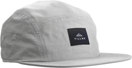 Vista 16 de Tillak Wallowa Gorro de Campamento, Gorra de Nailon Ligero de 5 Paneles con Cierre a Presión Gris basalto.