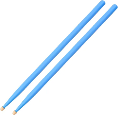Vista 5 de WANDIC Baquetas, 1 par de palos de instrumentos de percusión morados, clásicos, ligeros, de madera de arce para adultos