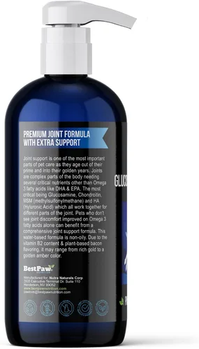 Vista 3 de Medicina natural anti-envejecimiento para artritis articular y displasia de cadera, alivio del dolor para perros y gatos de la marca Glucosamina