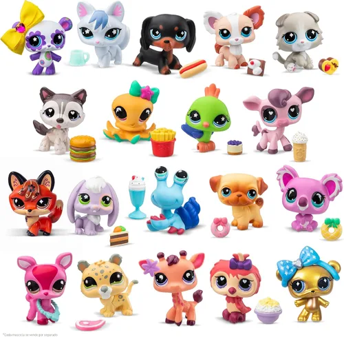 Vista 2 de Littlest Pet Shop - Colección para Recopilar y Mostrar - Serie 4 - Gen 7 - Figura de Muñeco de Cabeza Bobble Auténtica de LPS, Animal de Juguete