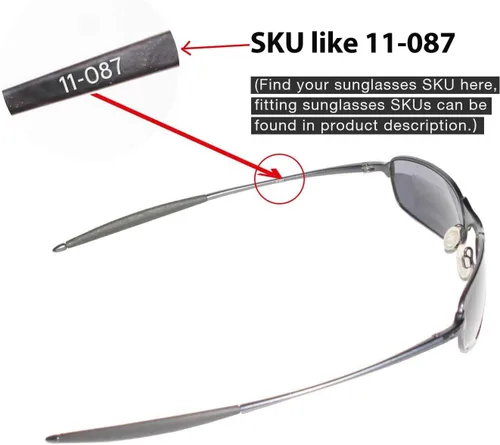 Vista 4 de Walleva Replacement Lenses for Oakley Square Wire 2.0 Sunglasses - Multiple Options Available