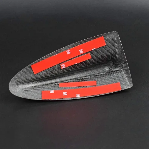 Vista 3 de AIRSPEED Cubierta de antena de aleta de tiburón de fibra de carbono negra para BMW E82 E46 E90 E92 M3 Accesorios (7.6 pulgadas)