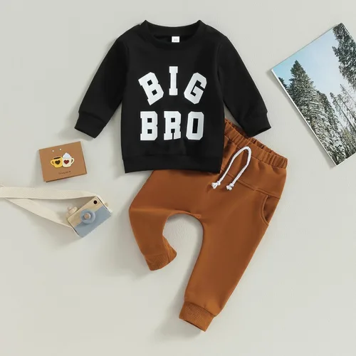 Vista 2 de Trajes a juego para hermano mayor, hermano pequeño, trajes a juego para hermanos, camisa para recién nacido, pantalones cortos, ropa de verano