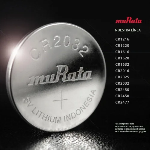 Vista 7 de Murata Batería CR2032 3V Litio Moneda Celda - Reemplaza Sony CR2032 (2 Baterías)