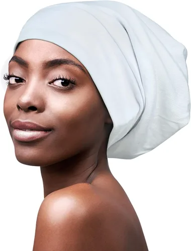 Vista 23 de FocusCare - Gorro de satén para dormir, para mujer, regalos para mujeres con cabello rizado o con frizz Verde militar