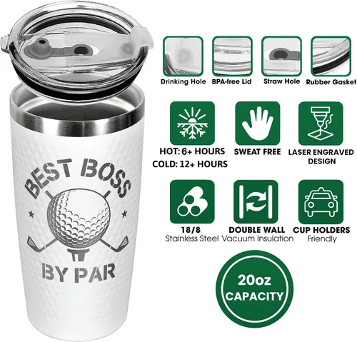 Vista 4 de HUNIGIFT Regalos de jefe para hombres, gerente, supervisor, mentor, hombre, regalos de golf para hombres, cumpleaños, día del padre, regalos del día