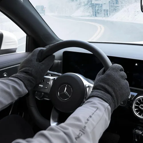 Vista 5 de Guantes de invierno para hombres y mujeres -20 F térmicos de piel de ciervo aislados, guantes de trabajo de forro polar cálido Heatlok de algodón