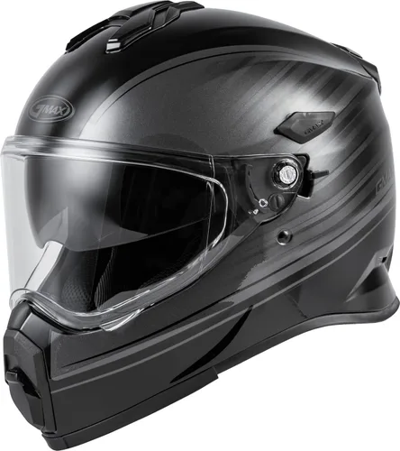 Vista 4 de Gmax AT-21 Adventure Raley Casco Rojo Blanco
