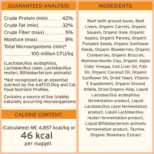 Vista 6 de Primal - Nuggets de alimento crudo liofilizado para perros, res, comida completa y balanceada, también se puede utilizar como complemento o premio