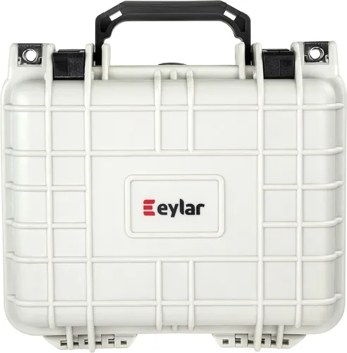 Vista 10 de Eylar Equipo pequeño de 10.62 pulgadas, estuche rígido para cámara impermeable con espuma (negro)