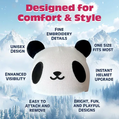 Vista 4 de Cubierta para Casco de Esquí YCONNECT, Adecuada para Cascos de Esquí, Snowboard, Patineta - Divertidos Regalos Graciosos para Niños y Adultos