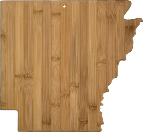 Vista 13 de Tabla para cortar y servir modelo Alabama de Totally Bamboo, de bambú 100%, para cocina y entretenimiento, Alabama, Marrón