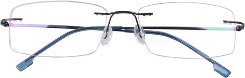 Vista 26 de Agstum Titanium Alloy Flexible Rimless Hinged Frame Optical Eyeglasses Frames